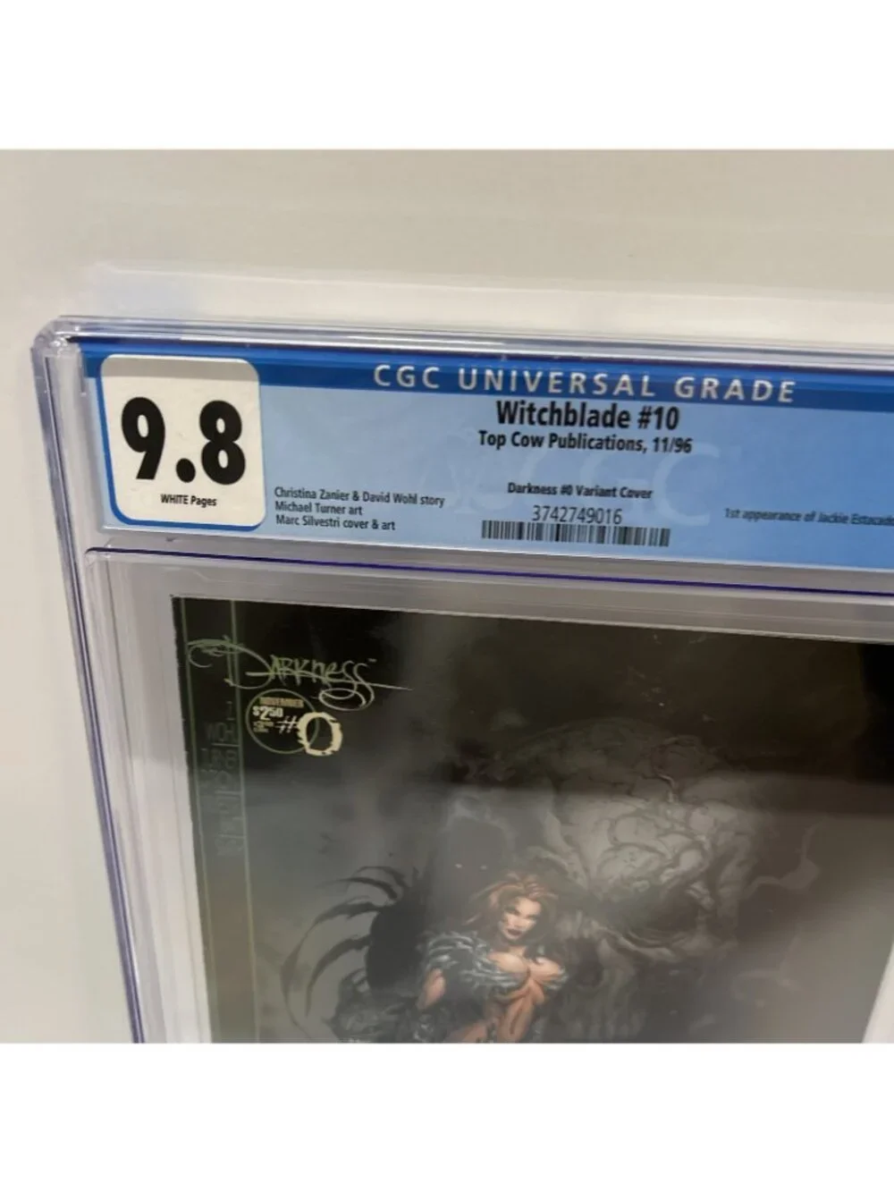 Witchblade #10 CGC 9.8 Darkness #0 Variant White Key 1st app Jackie Estacado